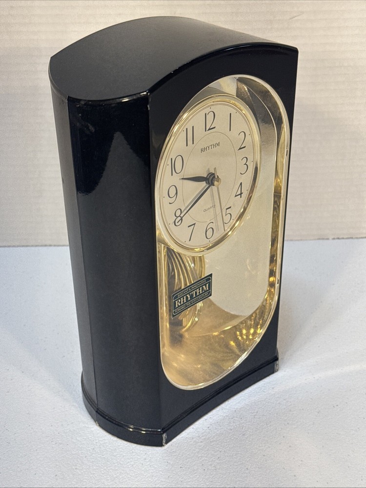 Rhythm Motion Clock Reflective Pendulum Postmodern Japan **SEE VIDEO**