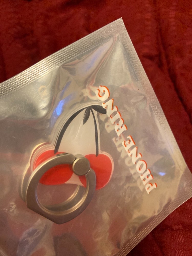 Phone ring. Cherry. White red silver color