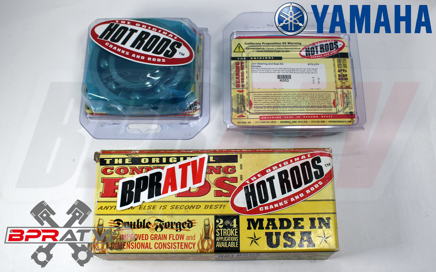 Yamaha Raptor 700 Hot Rods Connecting Rod Kit Hotrods Bearings Crank Rebuild Kit