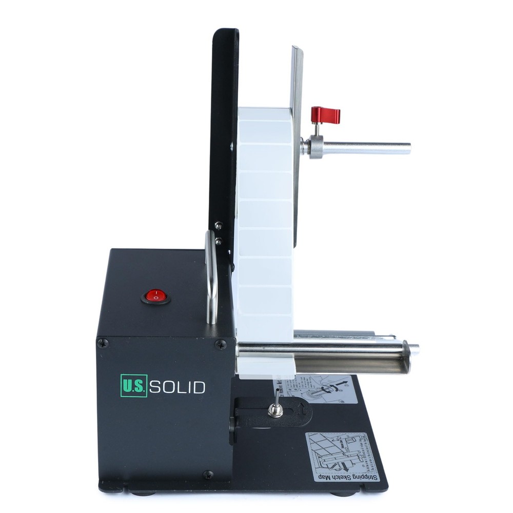 U.S. Solid Automatic Label Dispenser Translucent Clear Labels 4.52 in Width