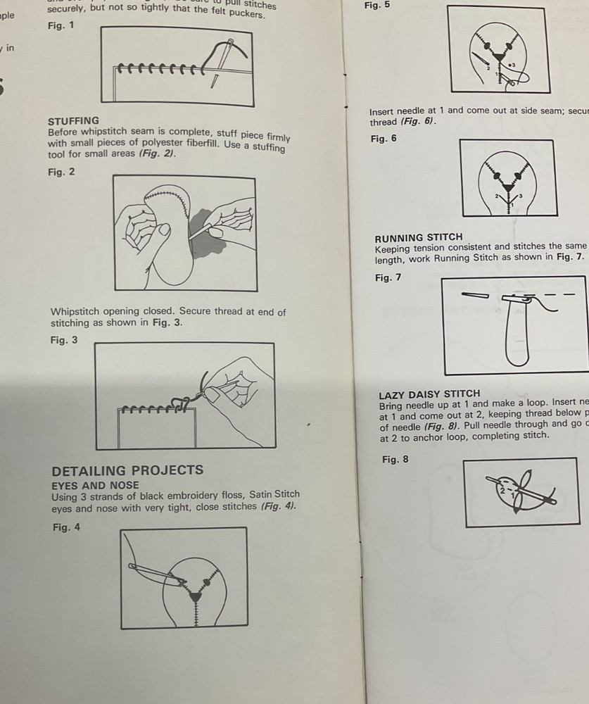 LEISURE ARTS LEAFLET #1074 - BEAR FOLK