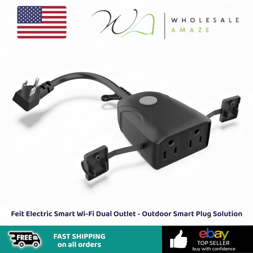 Feit Electric Smart Wi-Fi Dual Outlet - Outdoor Smart Plug Solution