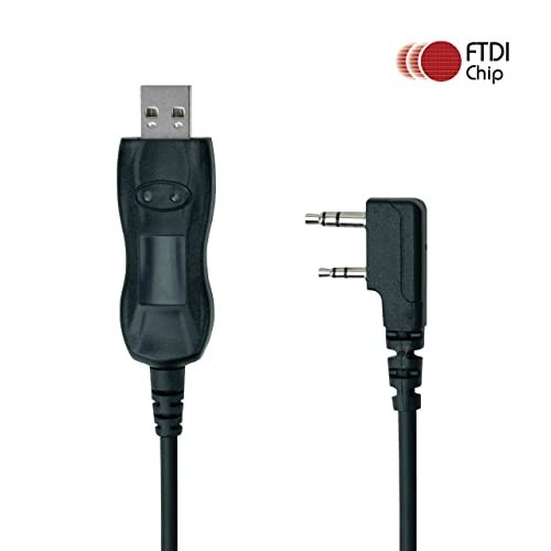 Universal USB Programming Cable for Baofeng Kenwood Radios - Plug & Play, Easy S