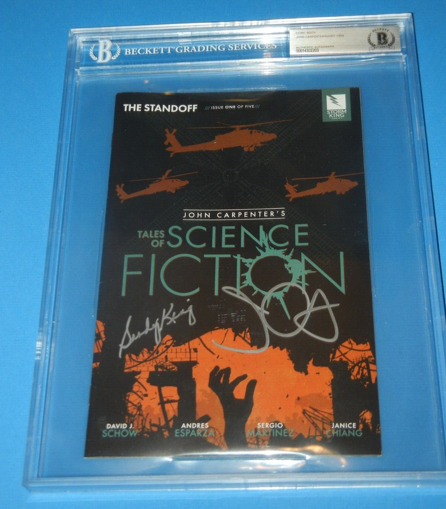 JOHN CARPENTER & SANDY KING SIGNED #1 COMIC BOOK BECKETT SLABBED AUTHENTIC