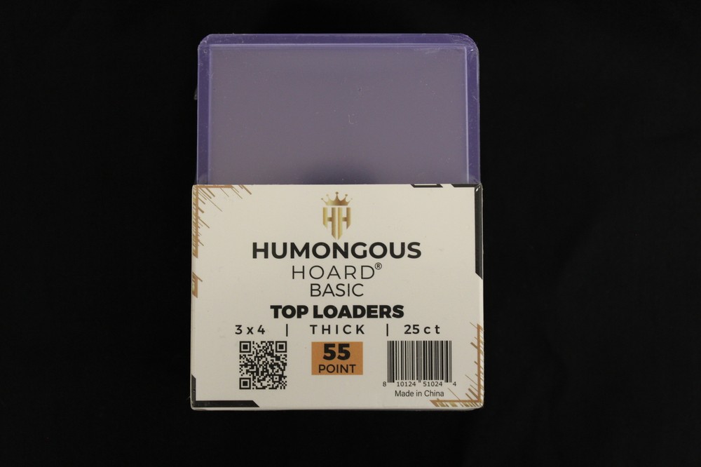 (25) Humongous Hoard 3" x 4" Basic 55Pt Thick Top Loaders Pack