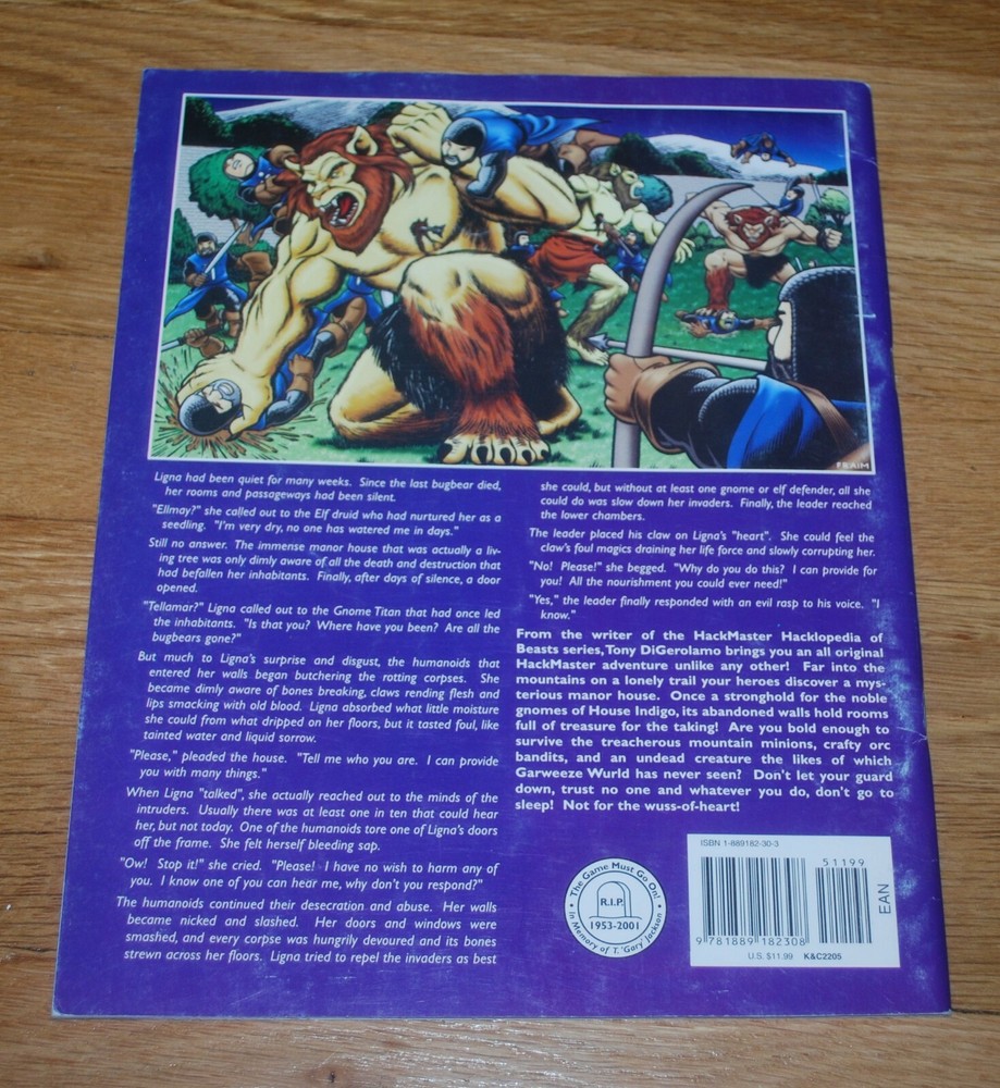 Hackmaster RPG: Slaughterhouse Indigo K1 AD&D 1e