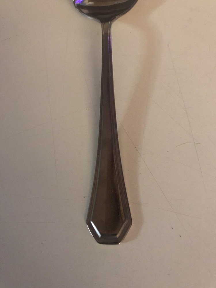 Beacon Hill by International Silver Stainless Solid Serving Spoon 8.75"
