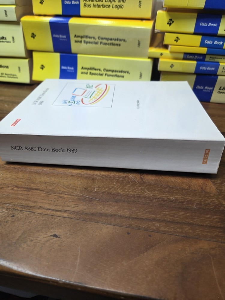 Ncr Asic Data Book 1989 Microelectronics RARE Paperback Vs2000 Gate Arrays