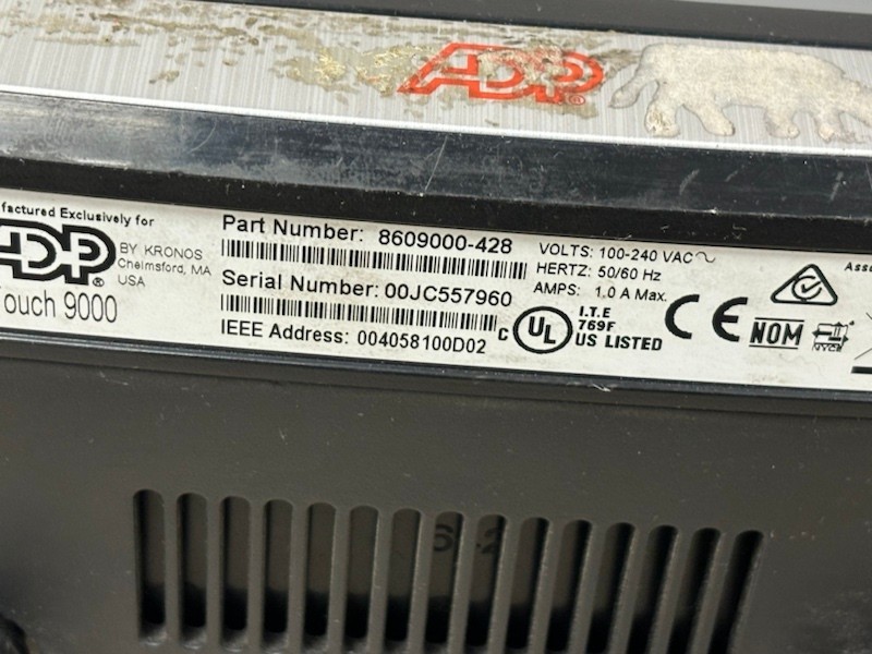 Kronos - InTouch 9000 Time Clock 8609000-428