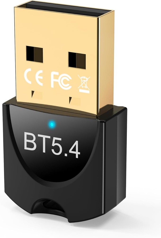 5.4 USB Bluetooth Adapter for PC,Dual Mode (BLE+EDR) Plug & Play,up to 7 Devices