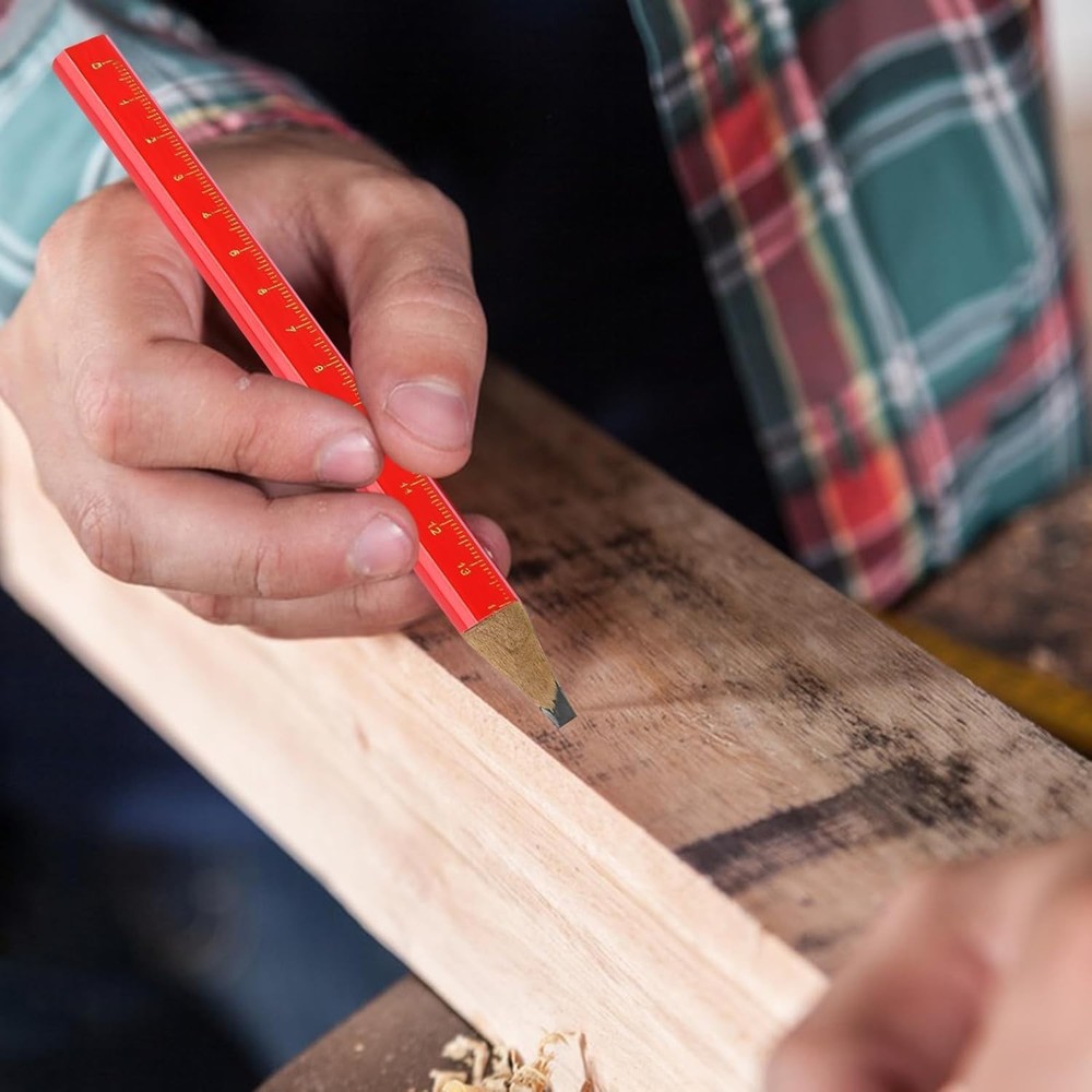 Carpenter Pencils 6 Pack Flat Graphite Woodworking Marking