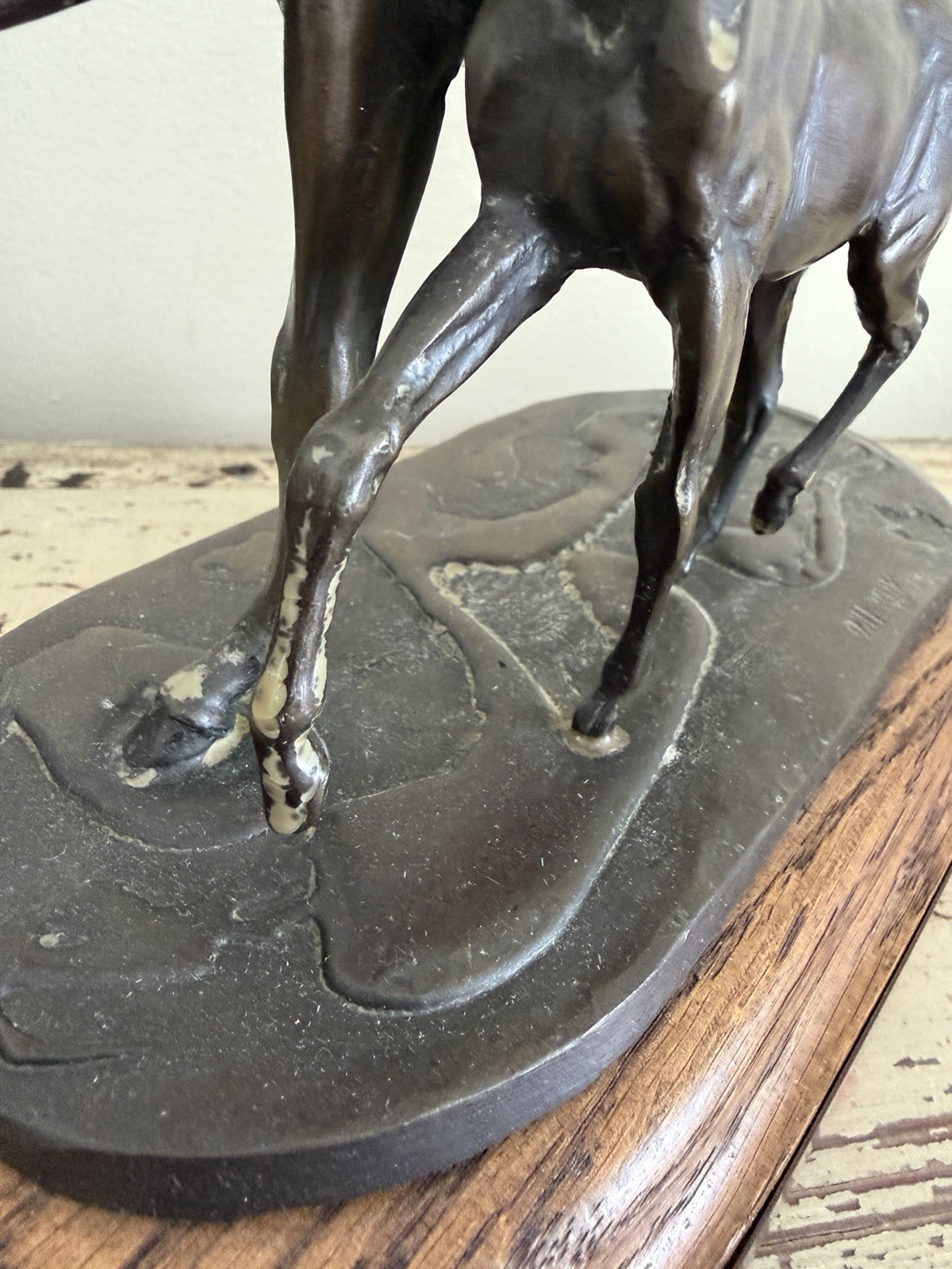 JILL McKINNEY 2005 Arabian Mare & Foal Bronze Horse Sculpture Dressage Trophy
