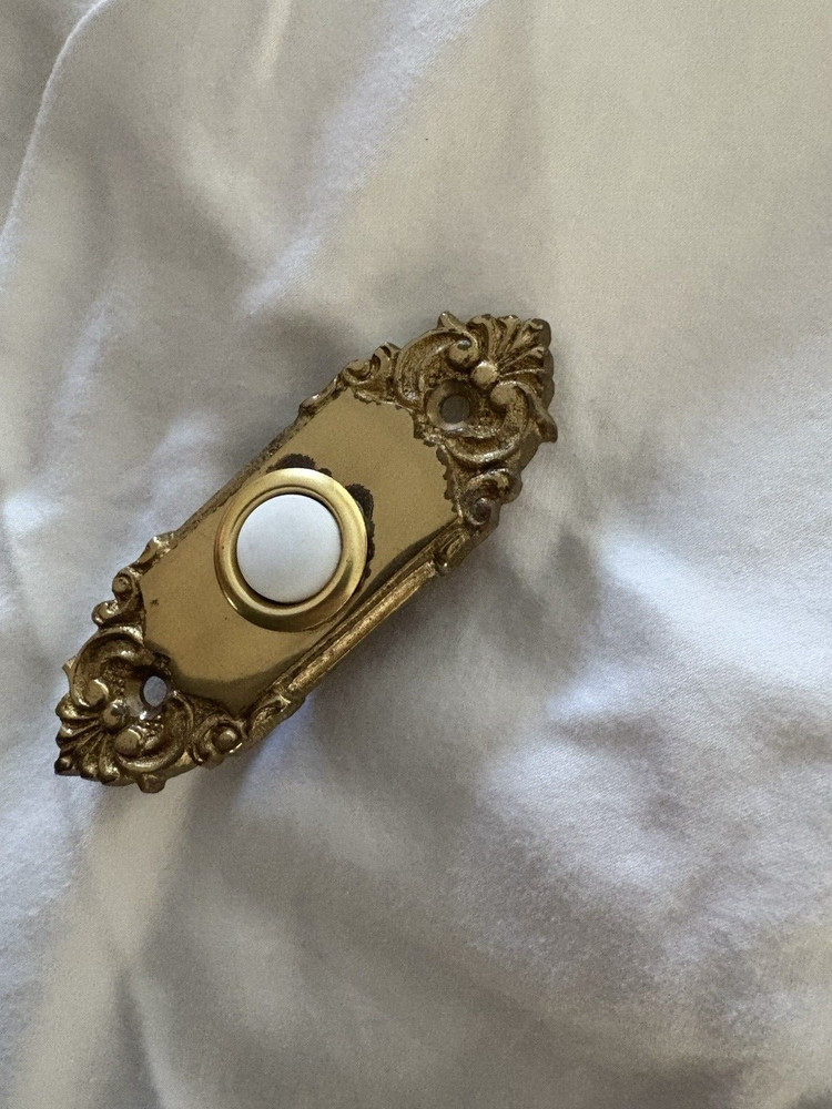 Ornate Brass Door  Bell Switch