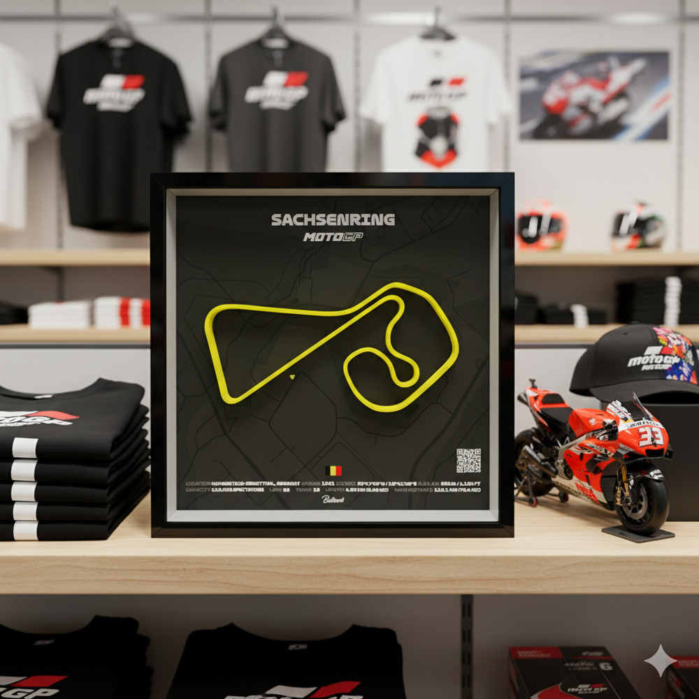 Sachsenring Circuit MotoGP Shadow Box