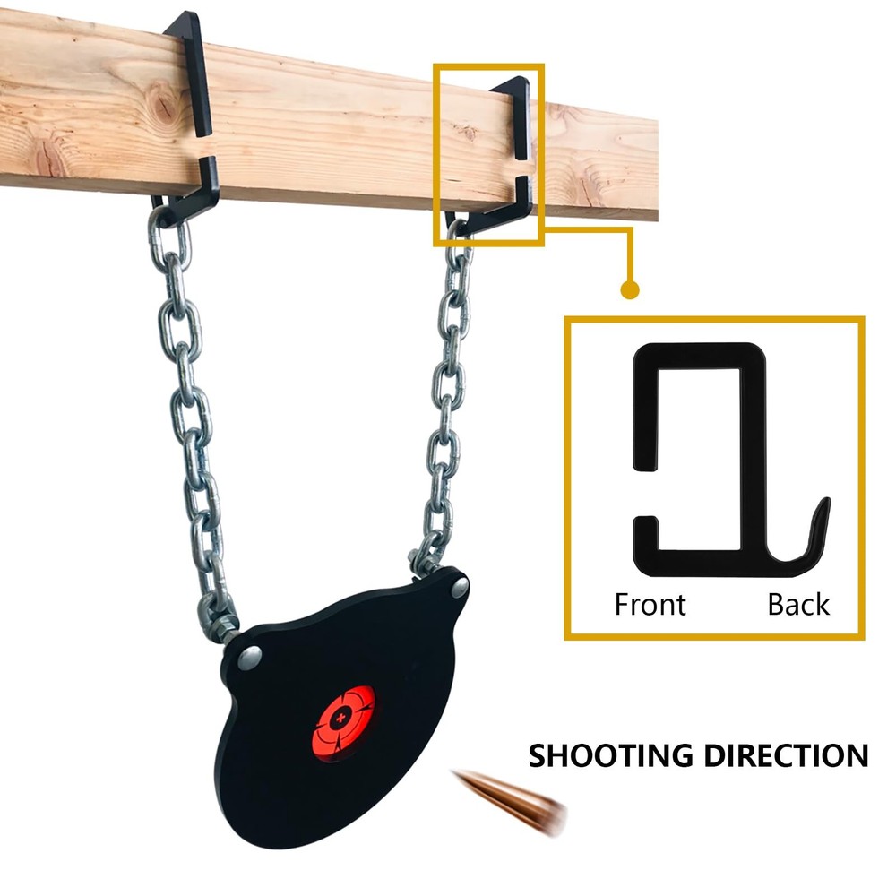 AR500 Target Stand Kit - 2x4 Mounting Bracket with Target Hanging Hook