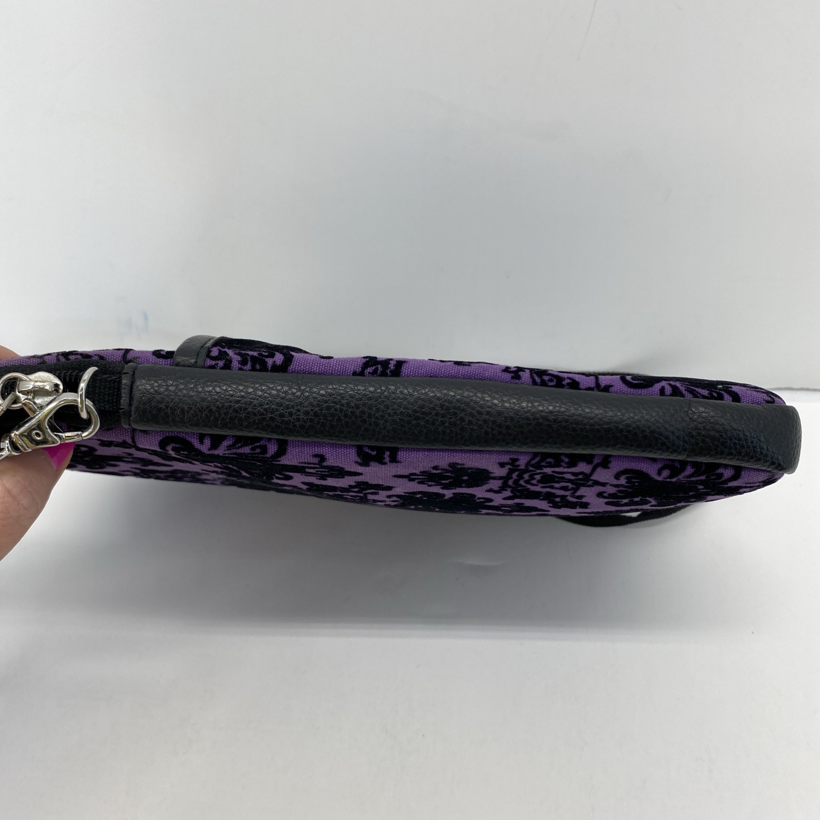 Disney Parks Haunted Mansion Wallpaper Crossbody Bag Purse Adjustable Strap