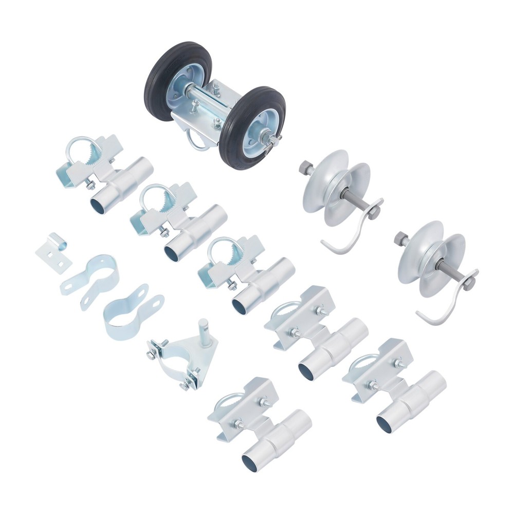 272kg/600 lbs Rolling Gate Heavy Duty Sliding Gate Rollers Wheels Kit Hardware