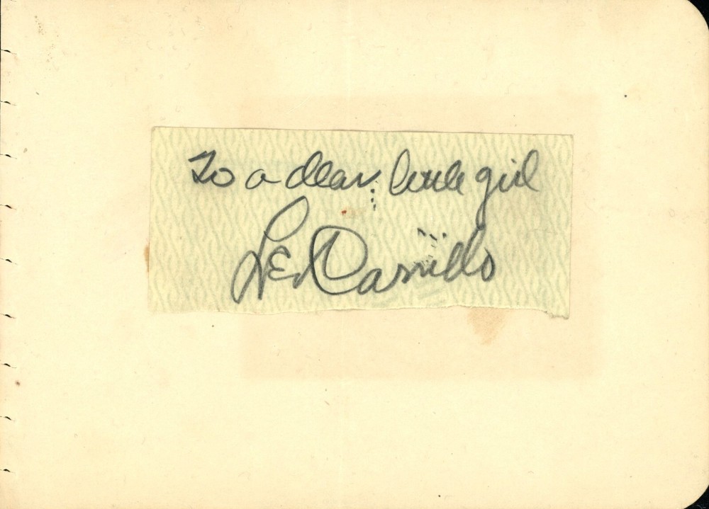 Vintage Leo Carrillo Autograph