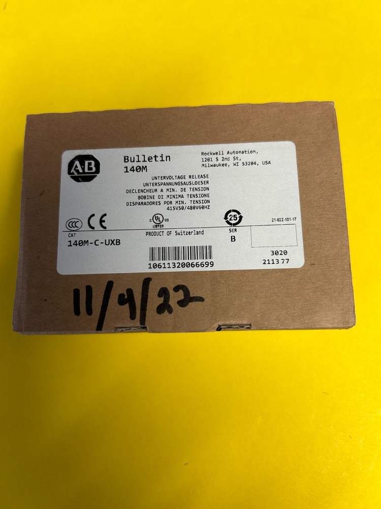 *NEW* AB 140M-C-UXB UNDERVOLTAGE TRIP MODULE