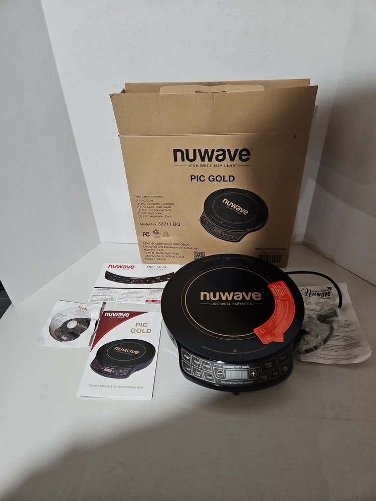 Nuwave Live Well for Less 30211 BQ Cooking Surface Open BOX Never Used Complete