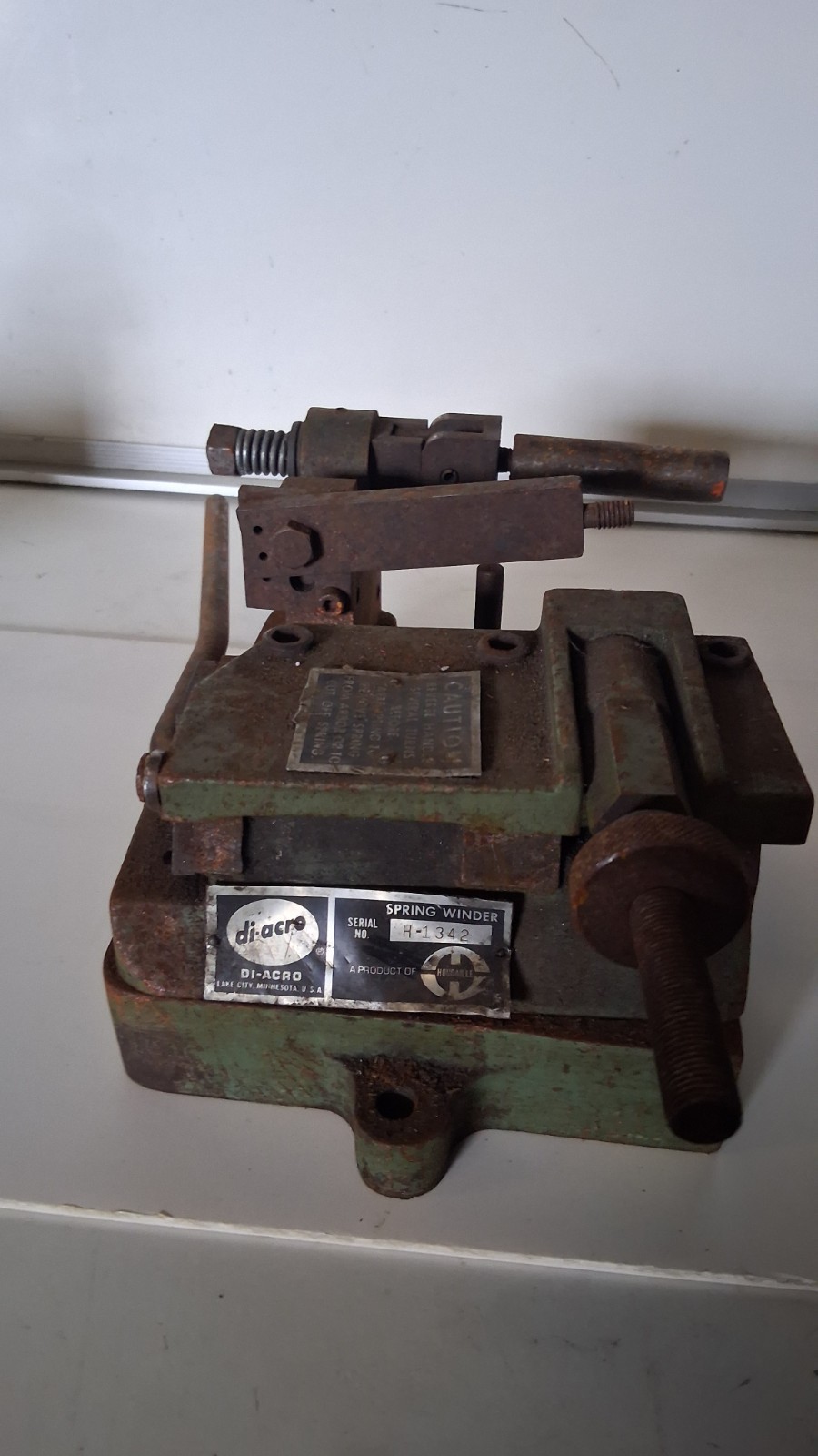 Di-Acro H-1342 Manual Spring Winder Winding Machine USA
