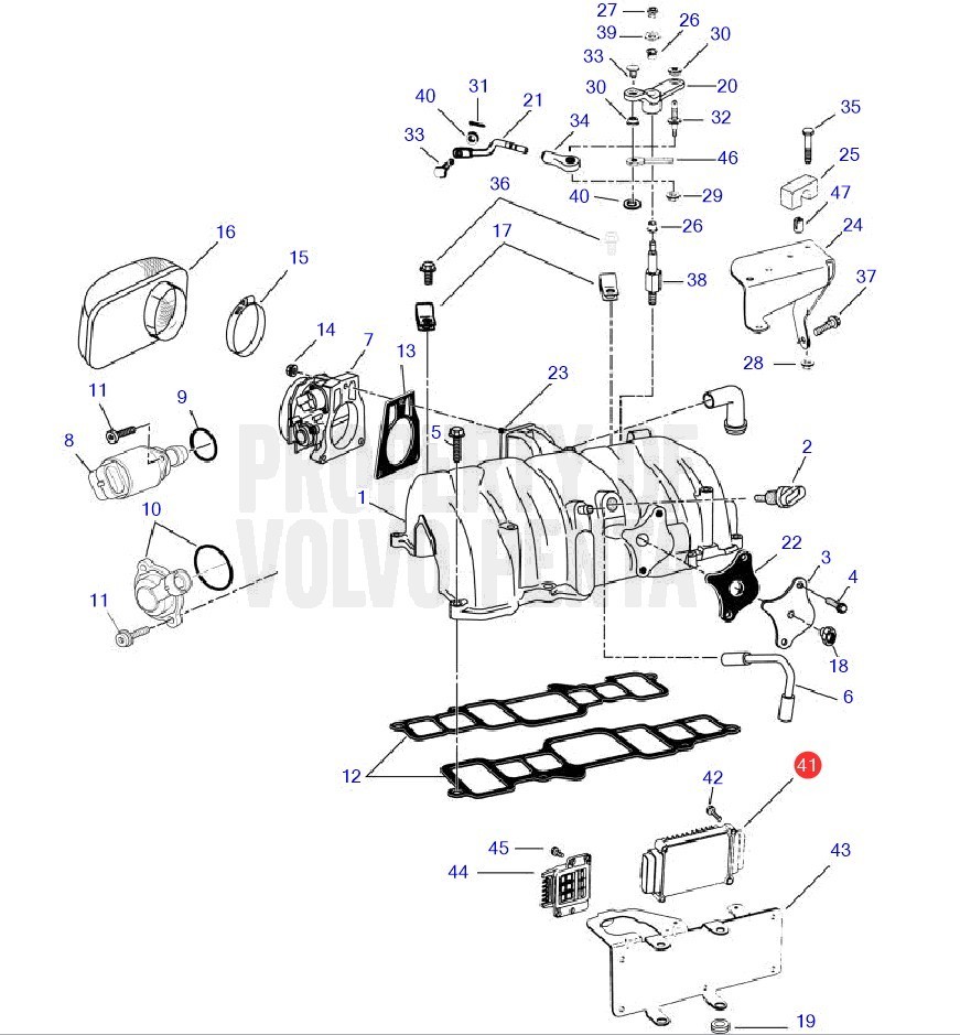 Volvo Penta 3857325 engine control module ECM 7.4GI OEM