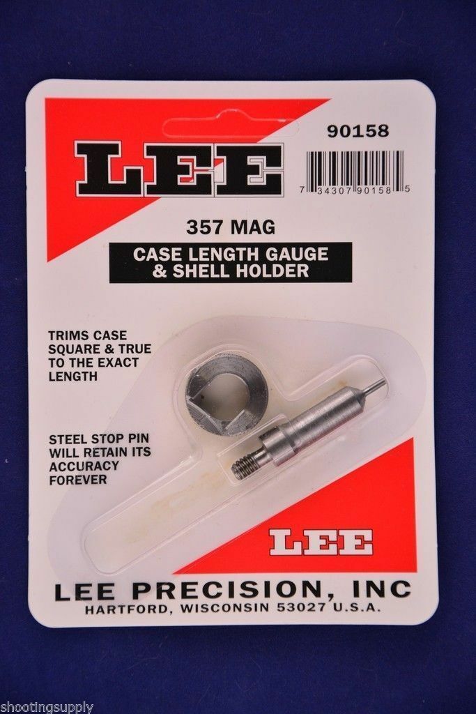 Lee 90158 Case Length Gauge & Shell Holder 357 Magnum #90158