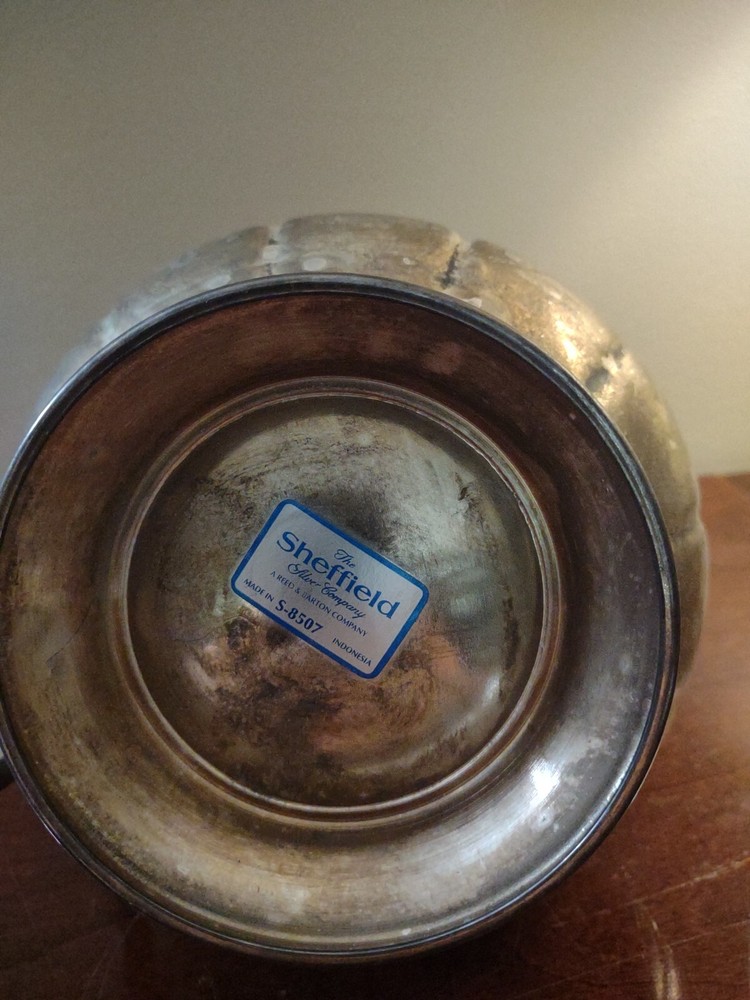 Vintage The Sheffield Silver Co. Silver Plated Pitcher
