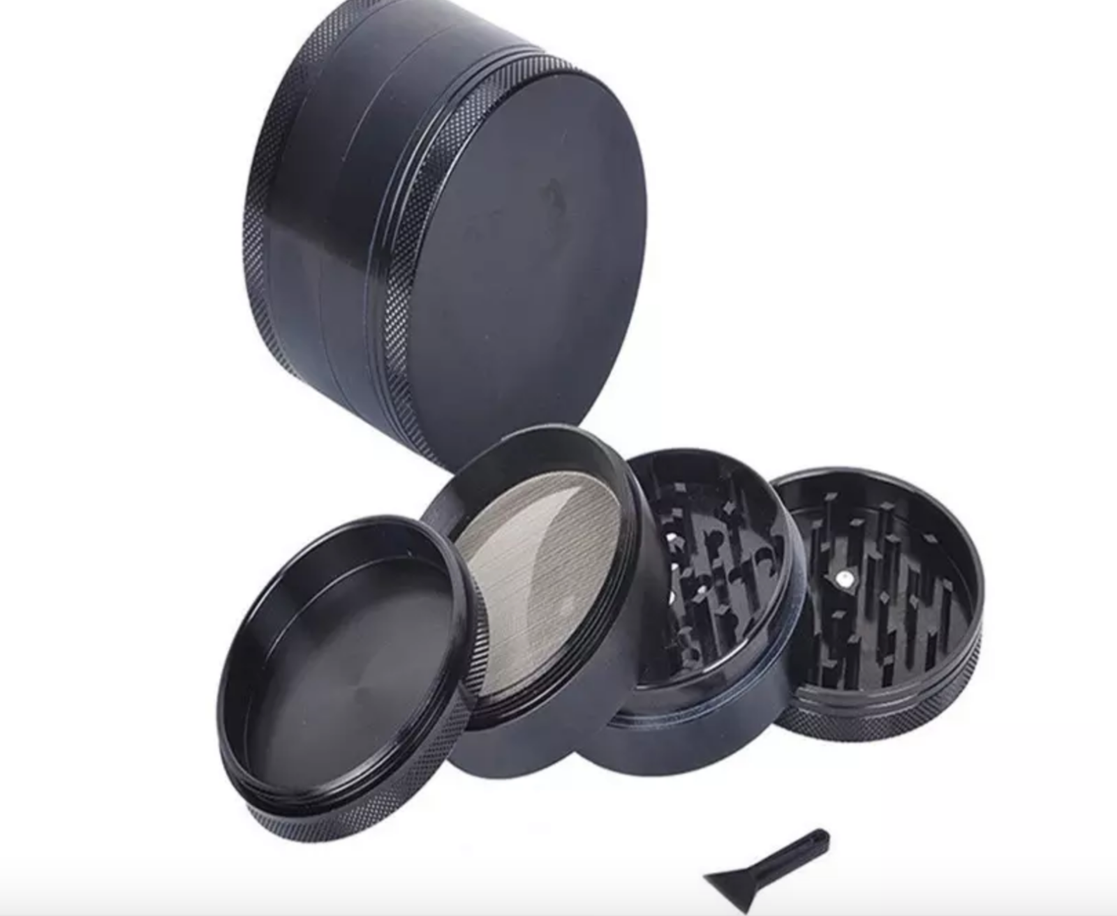 1.5" Tobacco Herb Grinder Spice Herbal Zinc Alloy Smoke Crusher 4 Pieces Metal