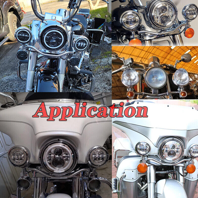 Chrome Motorcycle Light Bar For Harley Davidson Softail Springer Classic FLSTSC