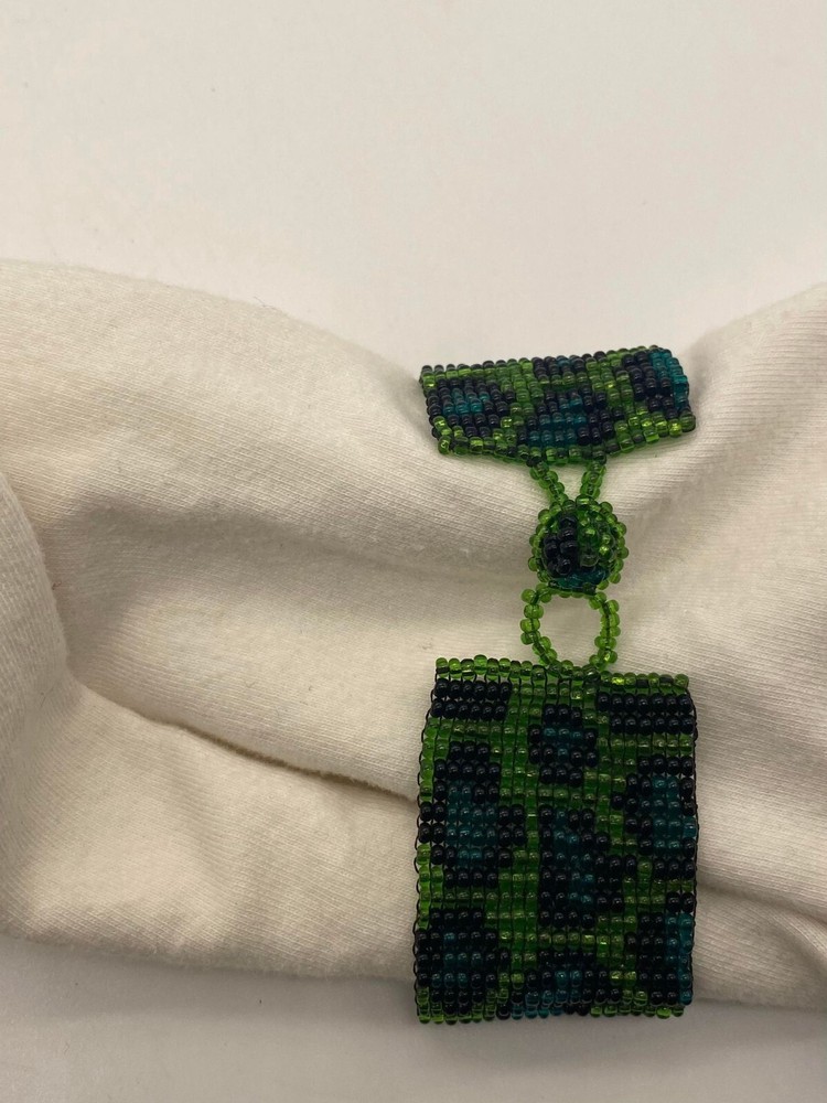 NEW - Handcrafted - Seed Bead - Leopard Print - Cuff Bracelet - BOHO