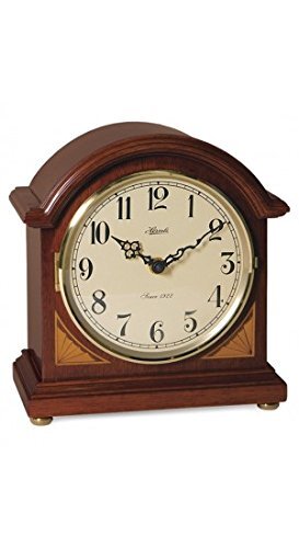 Hermle 22919N9Q Windfall Quartz Mantel & Table Clock - Cherry