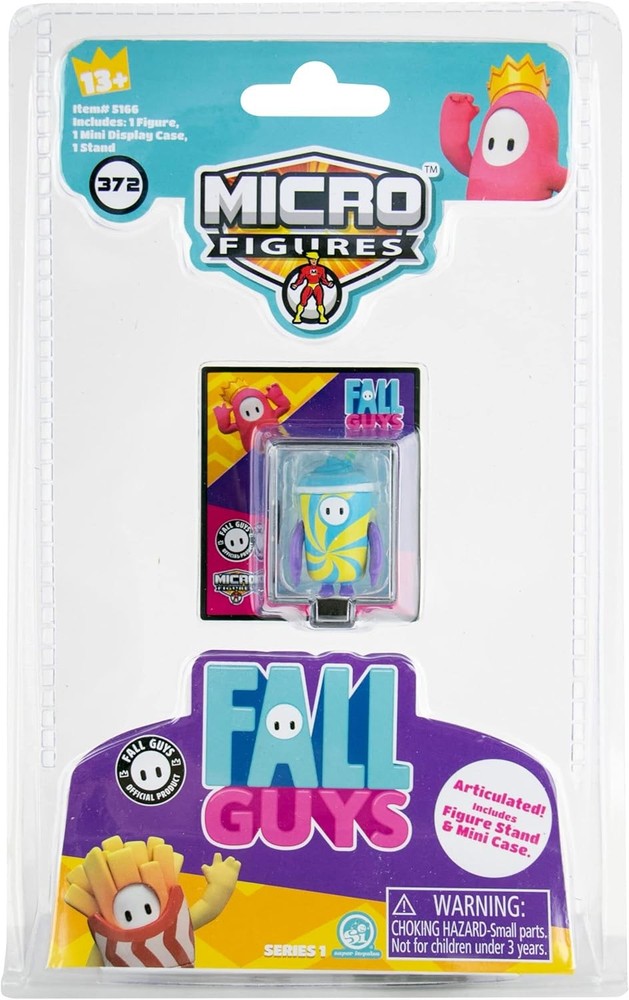World's Smallest Fall Guys Micro Figures (4-Pack)