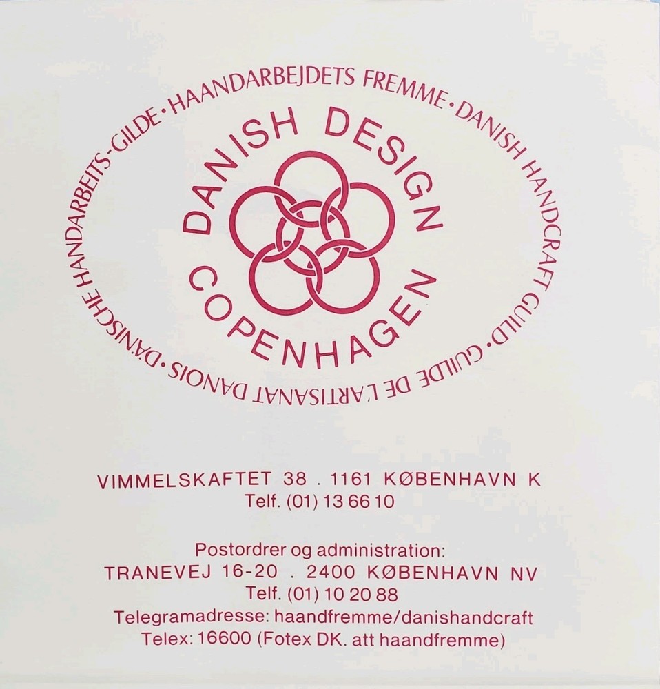 Dansk Danish Flower Thread Color Card