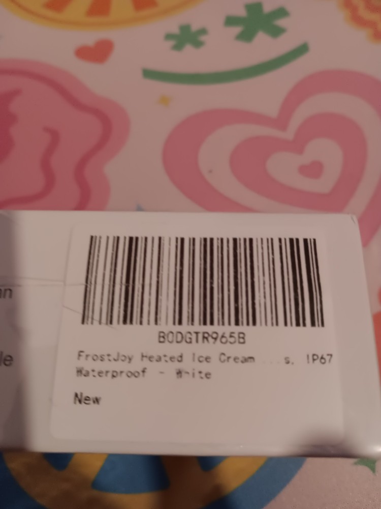 FrostJoy Heated Ice Cream Scoop Rechargeable, White Handle Open Box