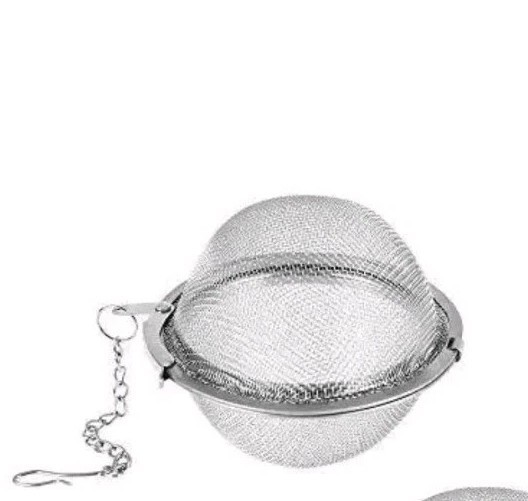 1 X Stainless Steel Mesh Tea Infuser Diffuser Strainer Steeper W/ brass Chick