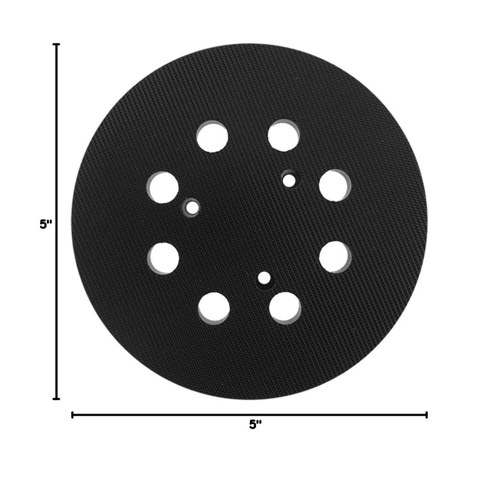 5 Inch Round Sander Pad with Hook and Loop Attachment for Easy Installation