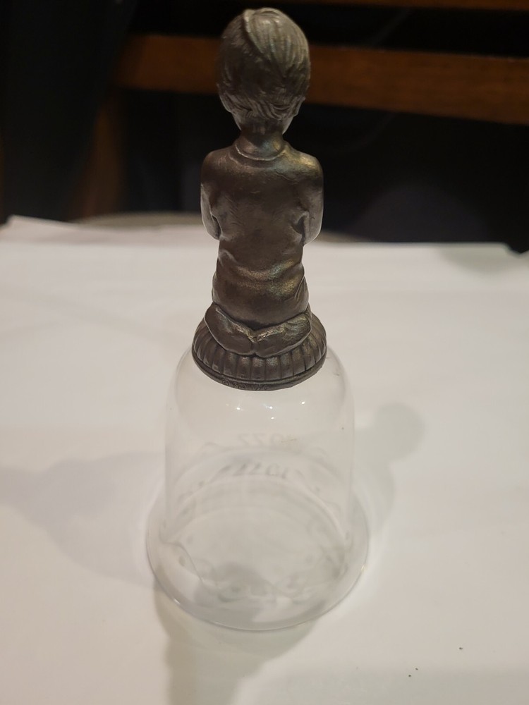 FRANKLIN MINT 1977 Silver & Crystal Bell