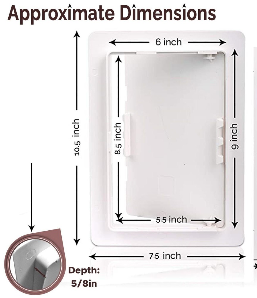 Morvat 6x9 Access Panel with Hinged Door for Drywall & Ceiling