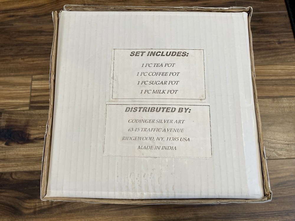 Godinger Silver Art 4 Piece Tea/Coffee Set