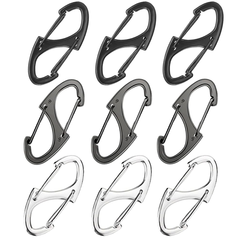 9Pcs Zipper Clip Theft Deterrent, Double Opening Lock Zipper Pull Replacement...