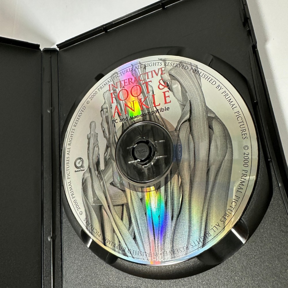 Interactive Foot & Ankle CD-ROM for Windows / Mac Used Free Shipping