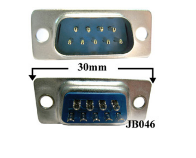Connector solder 'D' Type 9-way plug