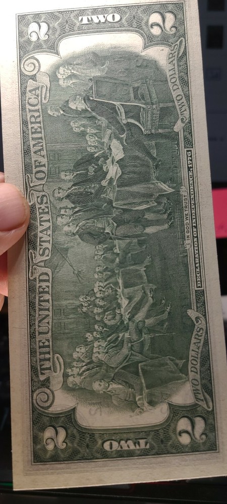 1976 $2 FRN Error, low serial #, star note L 00076138*