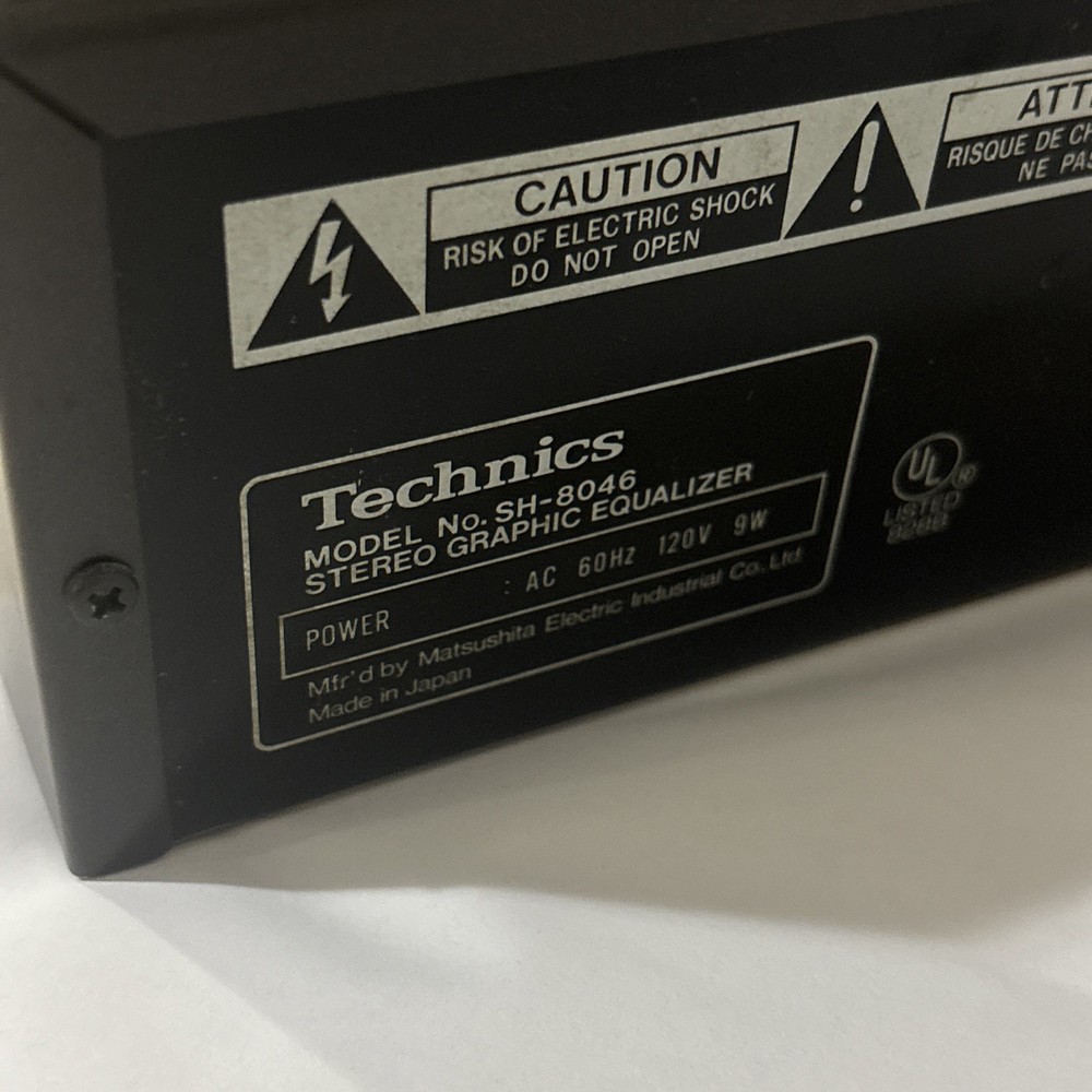 TECHNICS SH-8046 EQUALIZER Made In Japan.