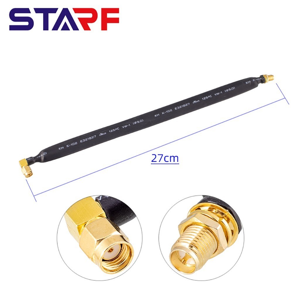 Extension Cable 1 Pack 27cm 50 Ohm Replacement Flat Window Pigtail