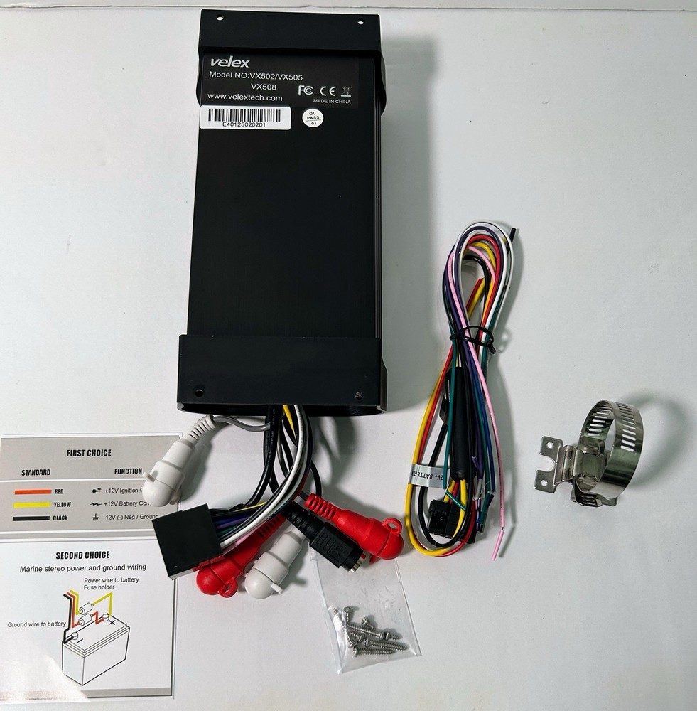 Water Resistant Bluetooth 4 Channel Class A/B Amplifier Media Stereo (Read)