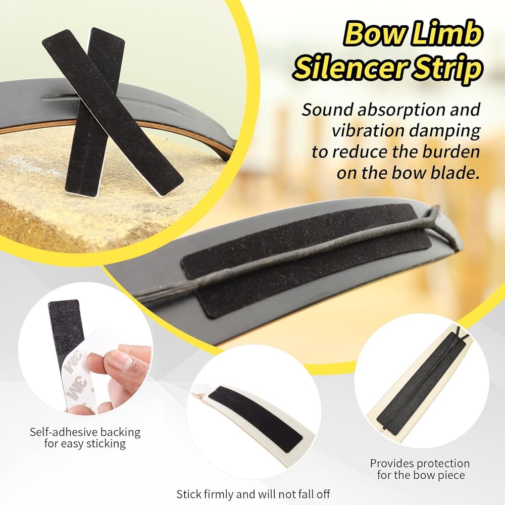 SPG Bow String Silencers for Recurve or Longbow - Set