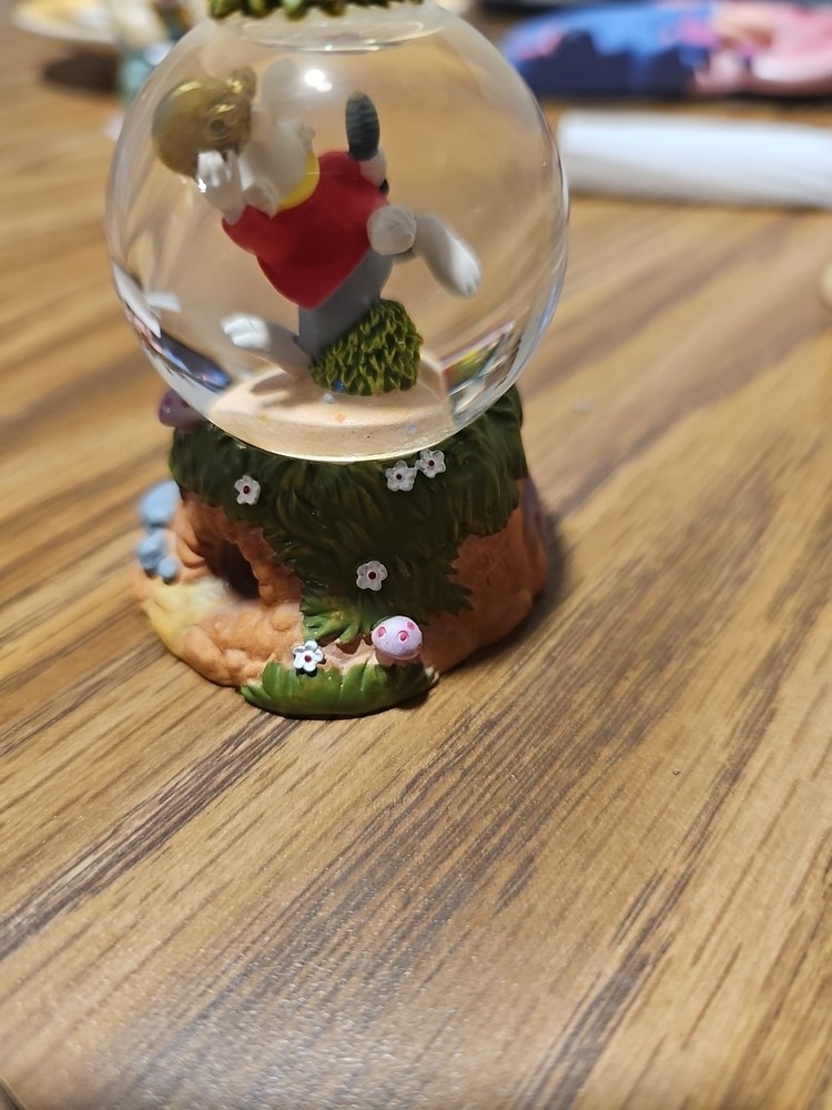WHITE RABBIT WATER GLOBE