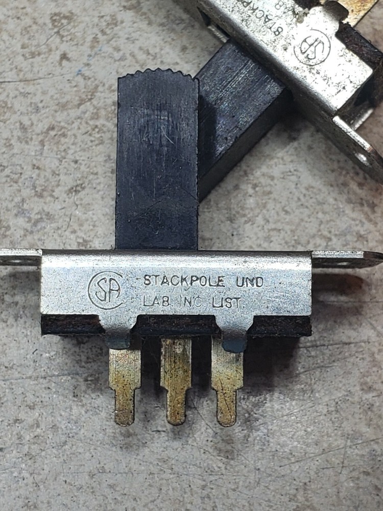 Lot of (7) Stackpole SPDT Slide Switch